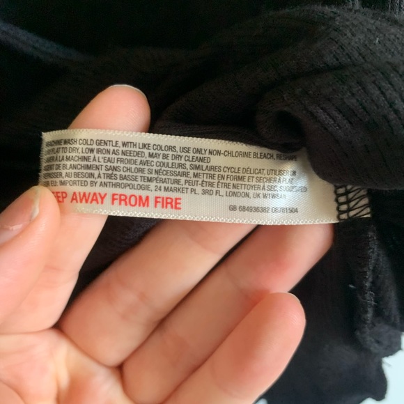 Anthropologie Saturday Sunday Black Clarissa Wrap Short Sleeve Soft Stretchy Top - Picture 9 of 9